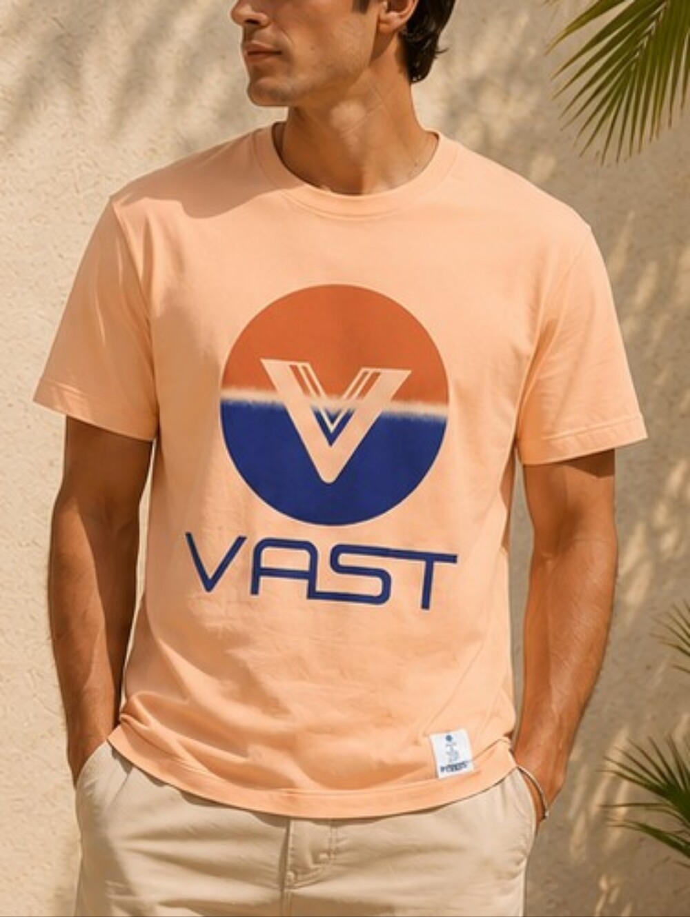 VAST Retro Logo Graphic Tee – Men's Premium Cotton T-Shirt Size M NWT